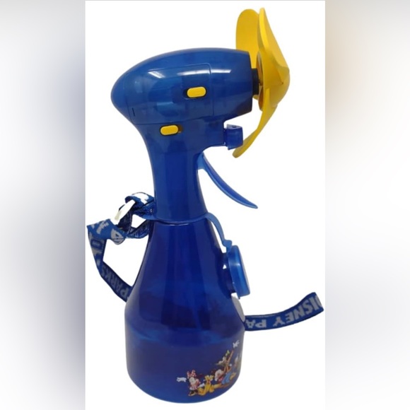 Disney Parks Misting Fan Spray Water Bottle w/Lanyard EUC - Picture 2 of 4